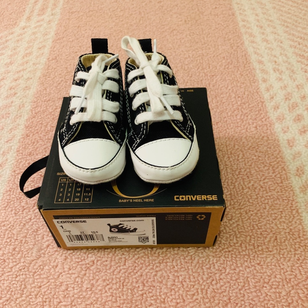 Black Infant Converse